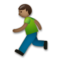 Person Running - Medium Black emoji on LG